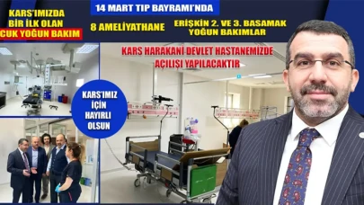 Kars'ta Çocuk Hastalar İçin Yeni Yoğun Bakım Ünitesi Kuruluyor.