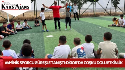 88 Minik Sporcu Güreşle Tanıştı: Digor'da Coşku Dolu Etkinlik