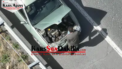 Kars'ta Dronla Taciz Eden Ehliyetsiz Sürücü, Arıza Yalanıyla Yakalandı