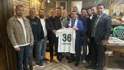 Kars 36 Spor Kulübü’nden Milletvekili Adem Çalkın’a Ziyaret.