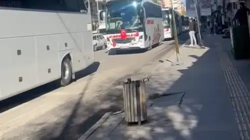 Kars'ta Yeni Şehirler Arası Otobüs Terminali Açılış Öncesi Konvoy