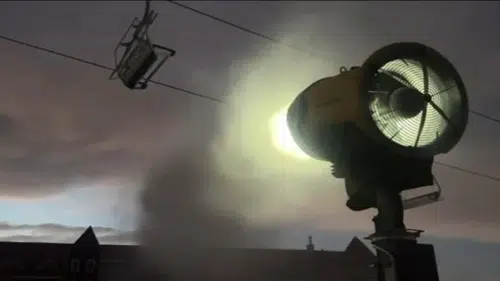 Sarıkamış’ta suni karlama tesisinde test süreci başladı