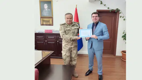 Kars İl Jandarma Komutanlığı Beslenme Dostu İş Yeri Sertifikası Aldı