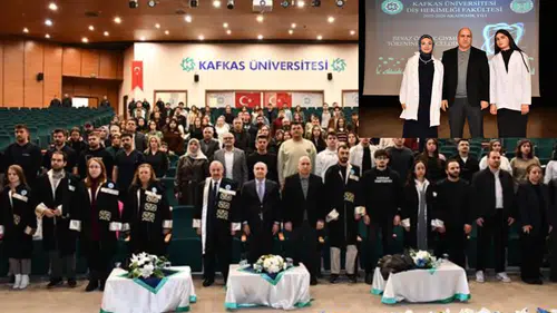 KAÜ Diş Hekimliği Fakültesi’nde beyaz önlük töreni düzenlendi