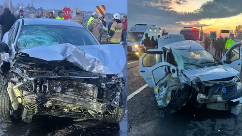 Kars’ta iki otomobilin çarpıştığı kazada 5 kişi yaralandı