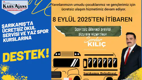 Sarıkamış'ta Ücretsiz Okul Servisi ve Yaz Spor Kursları Başlatılıyor