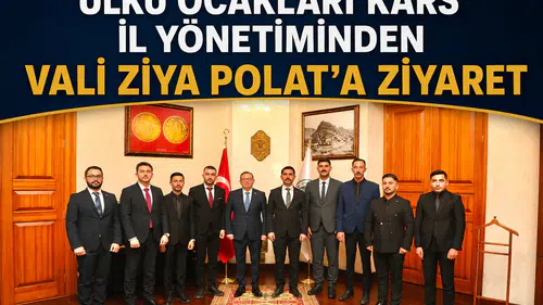 Ülkü Ocakları Kars İl Yönetimi'nden Vali Polat'a Ziyaret ve Gençlik İstişaresi