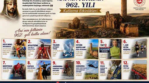 Ani'nin Fethinin 962. Yılı Kutlamaları Kars'ta Bilimsel ve Kültürel Etkinliklerle Gerçekleşecek