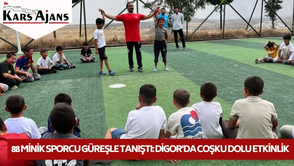 88 Minik Sporcu Güreşle Tanıştı: Digor'da Coşku Dolu Etkinlik