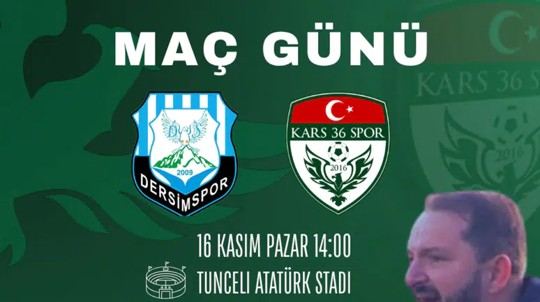 Kars 36 Spor, Dersim Deplasmanında Puan Kaybına Son Vermek İstiyor!