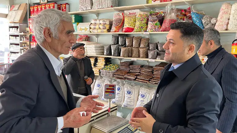 Adıgüzel Kars’ta Esnaf Ziyaretinde Sorunları Dinledi