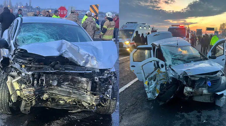 Kars’ta iki otomobilin çarpıştığı kazada 5 kişi yaralandı