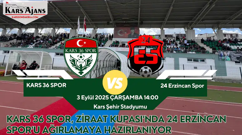 Kars 36 Spor, Ziraat Kupası'nda 24 Erzincan Spor ile mücadeleye hazırlanıyor!