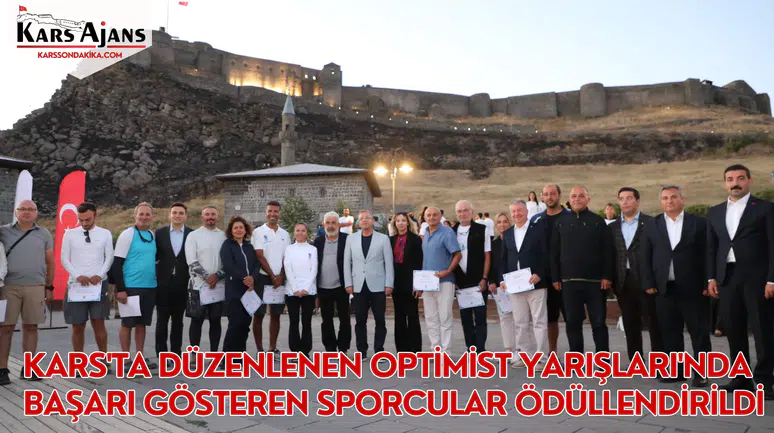 Kars'ta Düzenlenen Optimist Yarışları'nda Başarı Gösteren Sporcular Ödüllendirildi
