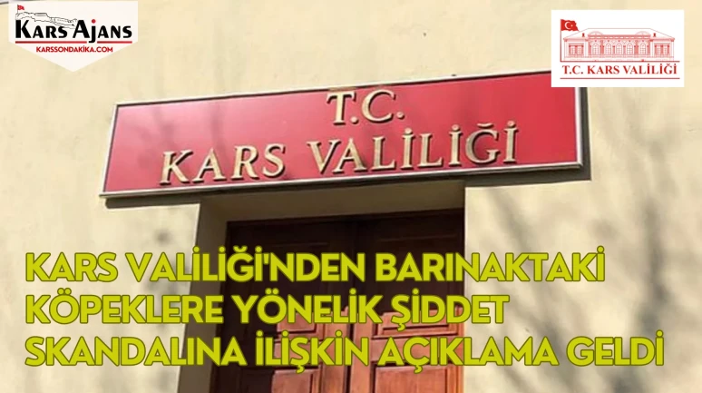 Kars Valiliği'nden Barınaktaki Köpeklere Yönelik Şiddet Skandalına İlişkin Açıklama Geldi