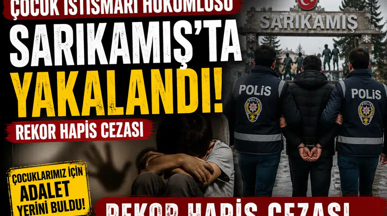 Kars'ta 132 yıl hapis cezası bulunan firari hükümlü operasyonla yakalandı