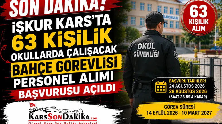 Kars'ta İŞKUR, 63 Geçici Personel Alımı için Başvurular Başladı