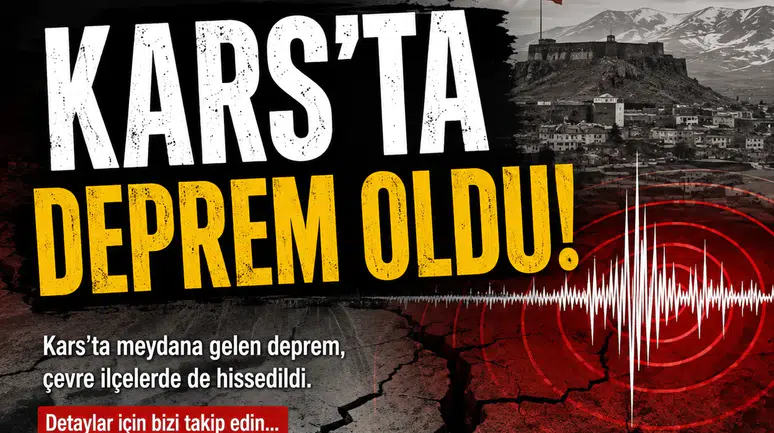 Kars’ın Sarıkamış ilçesinde 3.0 büyüklüğünde deprem, can ve mal kaybı yok!